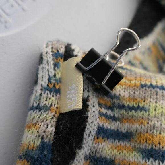 Urban Outfitters Cardigan Sweater Womens Medium Dark Gray Flame Oversized Boho - Picture 11 of 12